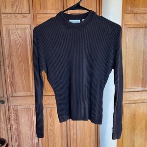 Ann Taylor - Brown Ribbed Sweater - Size Petite L